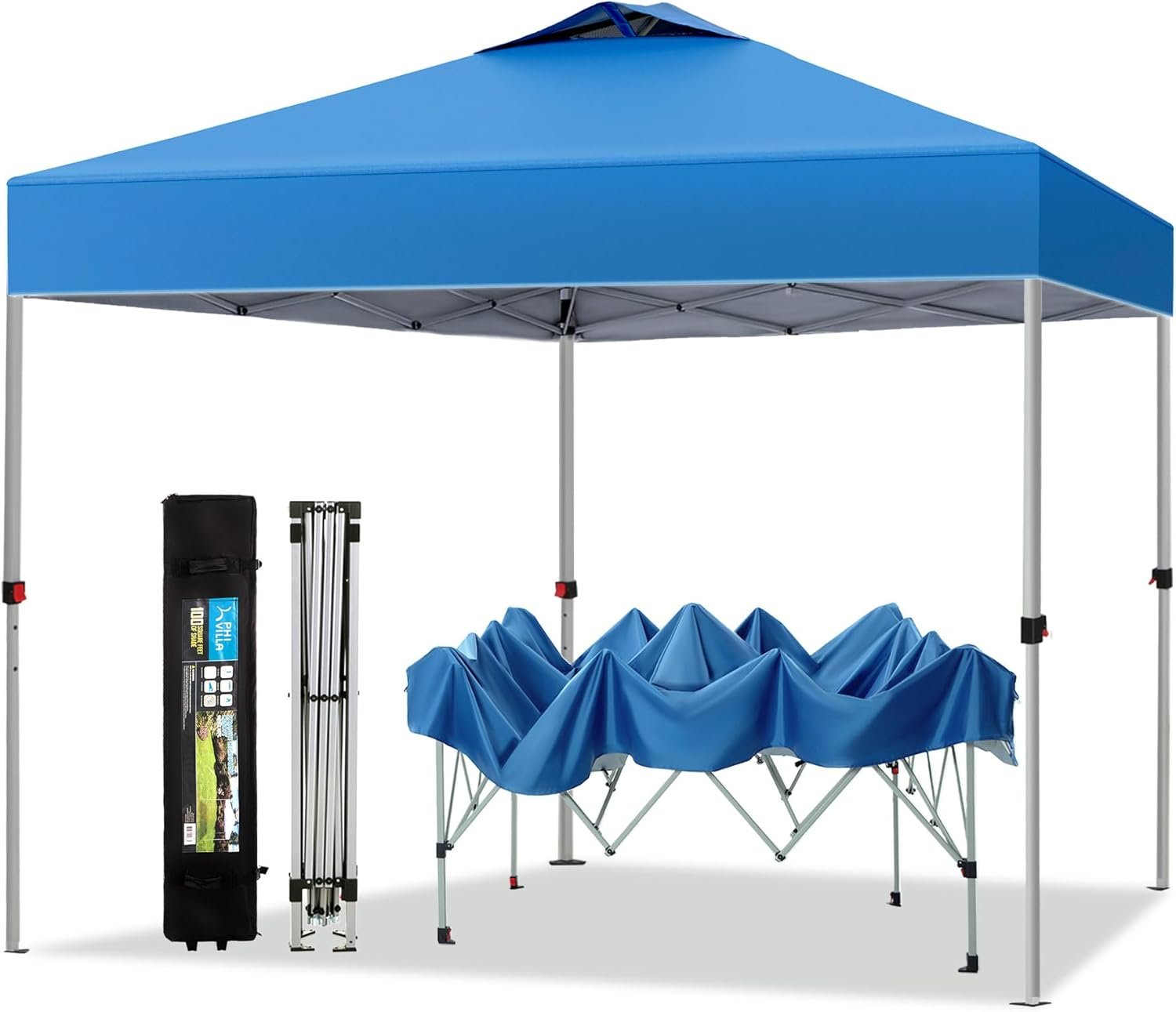 PHI VILLA Outdoor Pop up Canopy Tailgating Tent