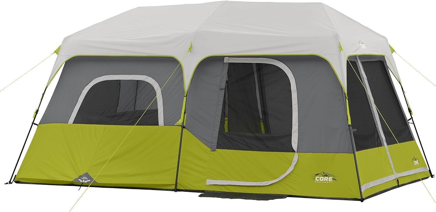 Core 9 Person Instant Cabin Camping Tent With Air Conditioner