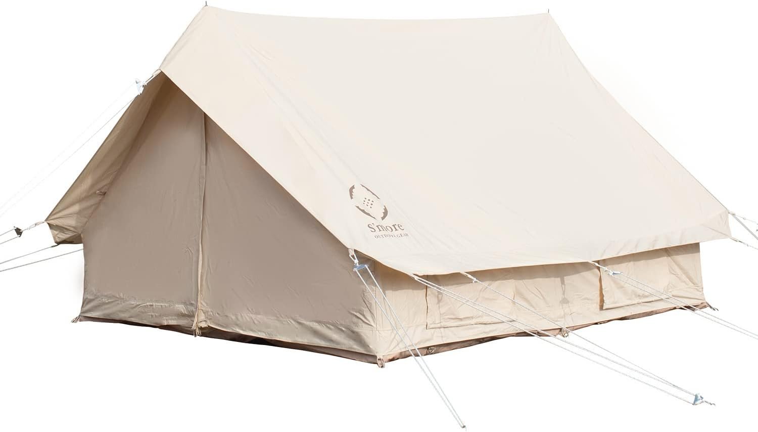 S'more Canvas Glamping Tent, 4 Season Family Camping Tent